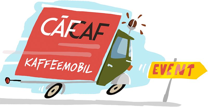 Das CafCaf Kaffeemobil – Catering mit unserer Piaggio Ape